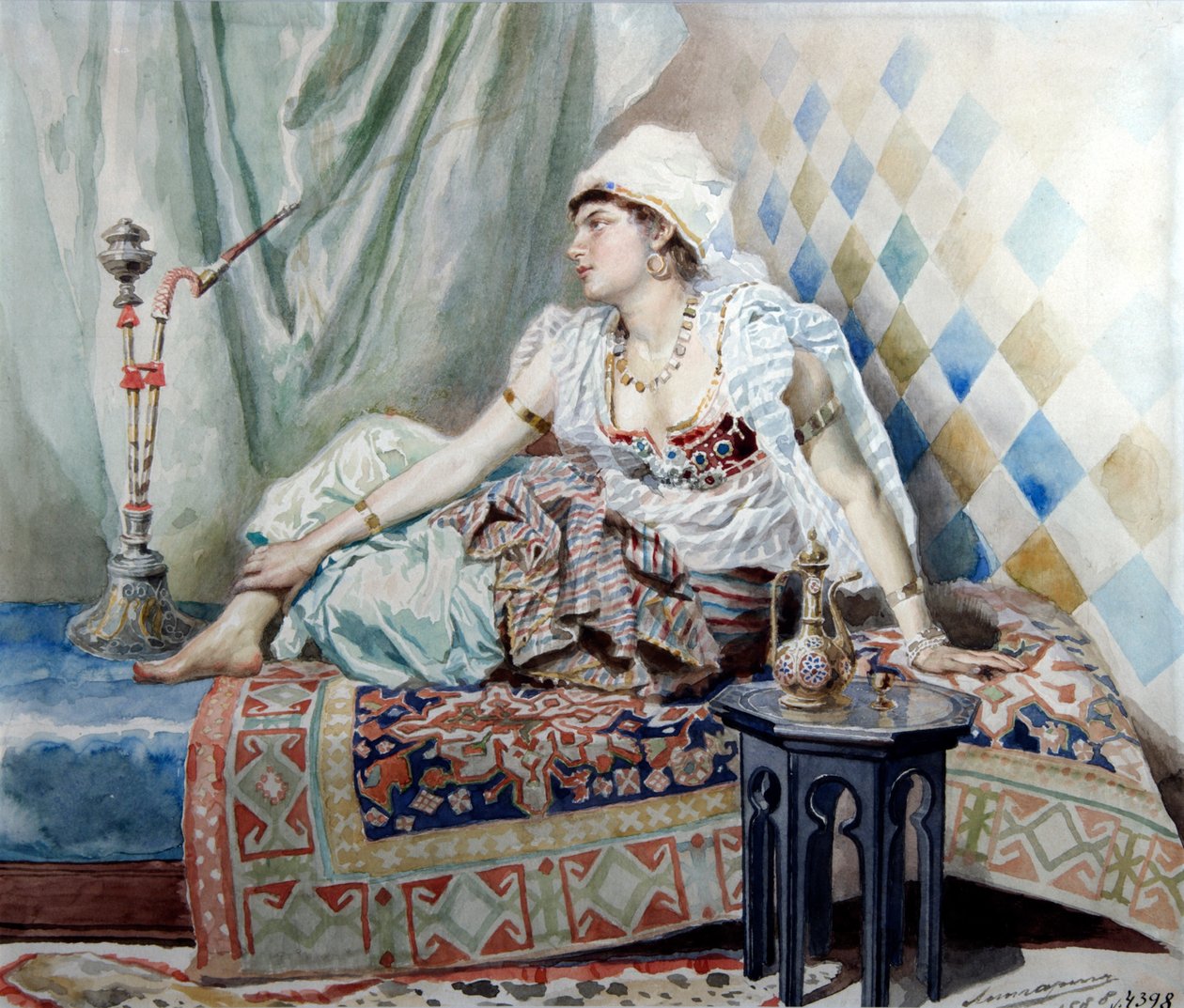 Odaliska”, 1888. autorstwa Ernest Karlovich Liphart