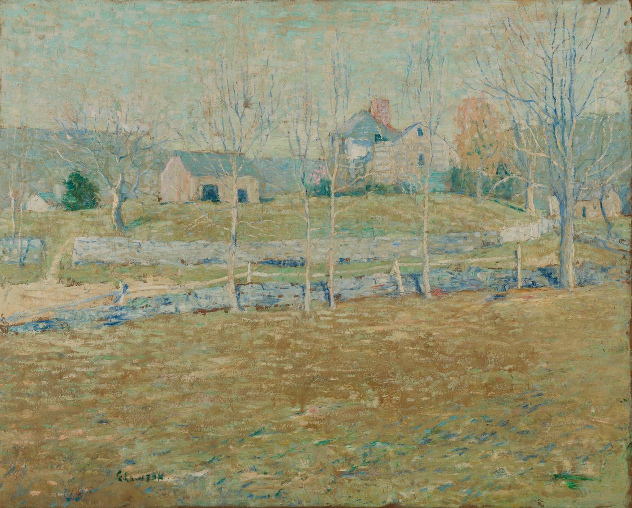 Opuszczone gospodarstwo, ca. 1908. autorstwa Ernest Lawson