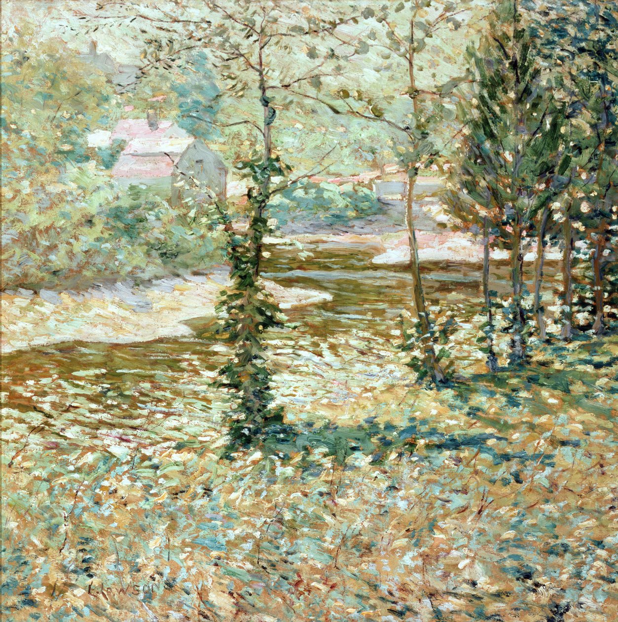 Scena wiejska, zima, 1910 autorstwa Ernest Lawson