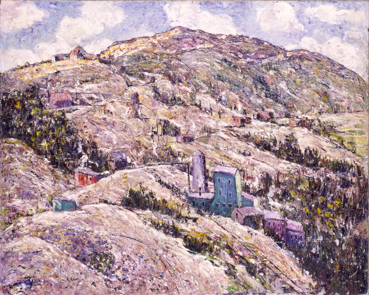 Wydobycie złota, Cripple Creek autorstwa Ernest Lawson