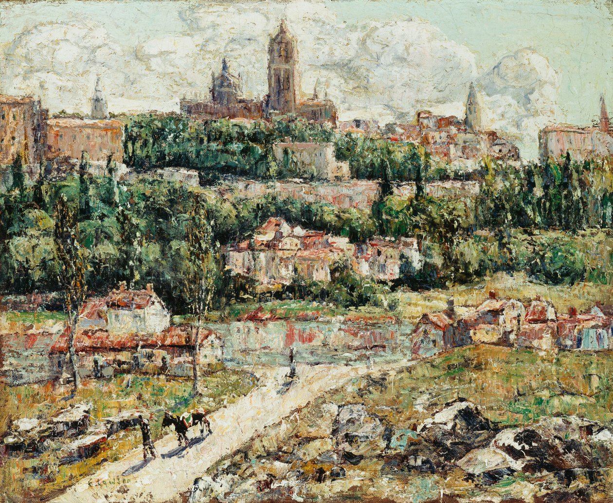 Segowia, Hiszpania, ok. 1916 (olej na płótnie) autorstwa Ernest Lawson