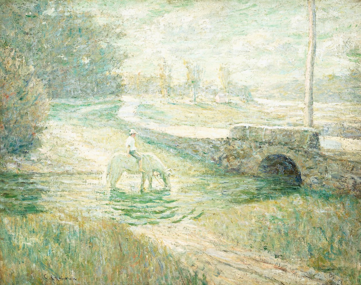 Biały Koń autorstwa Ernest Lawson