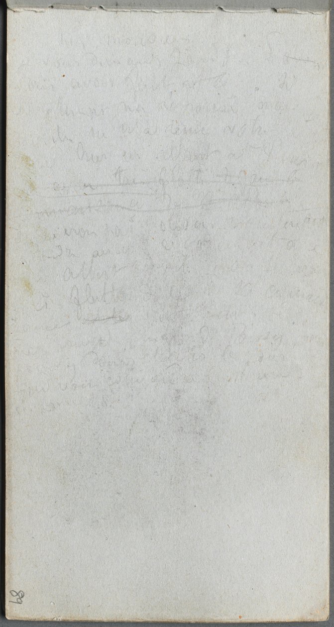 Szkicownik, strona 89: Notatki. autorstwa Jean Louis Ernest Meissonier
