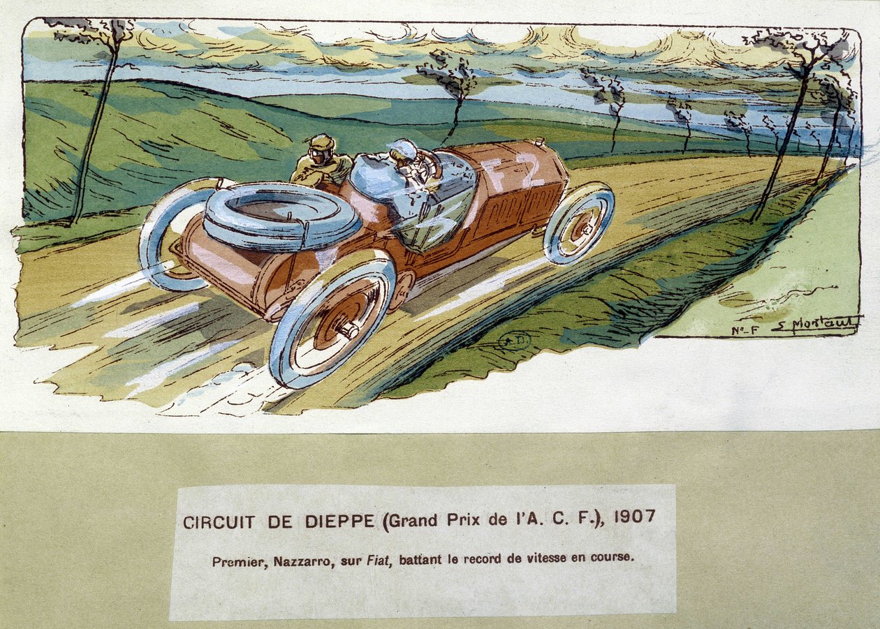 Tor Dieppe (Grand Prix ACF) autorstwa Ernest Montaut