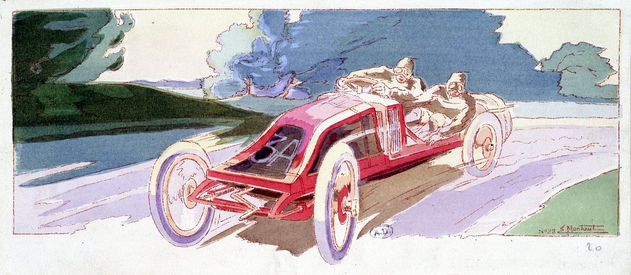Obwód Sarthe w Renault autorstwa Ernest Montaut