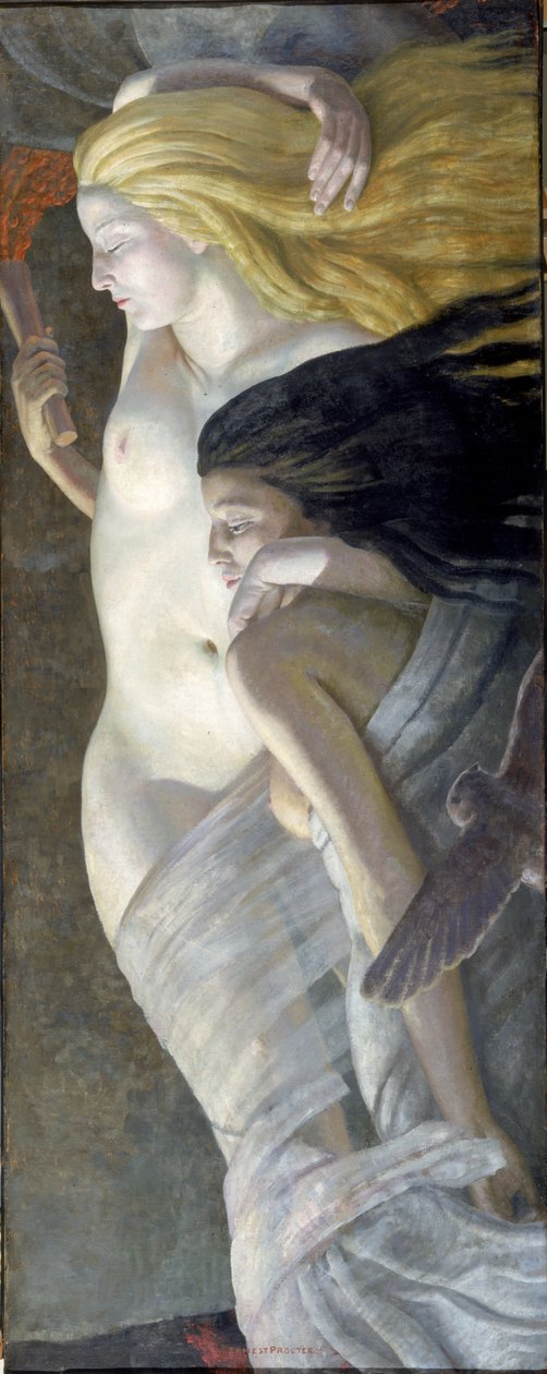 Noc i wieczór, ok. 1930 autorstwa Ernest Procter