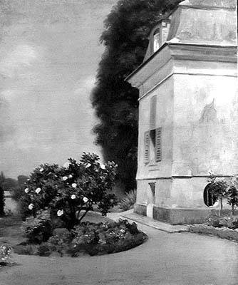 Ogród i dom w Queue-en-Brie autorstwa Ernest Rouart