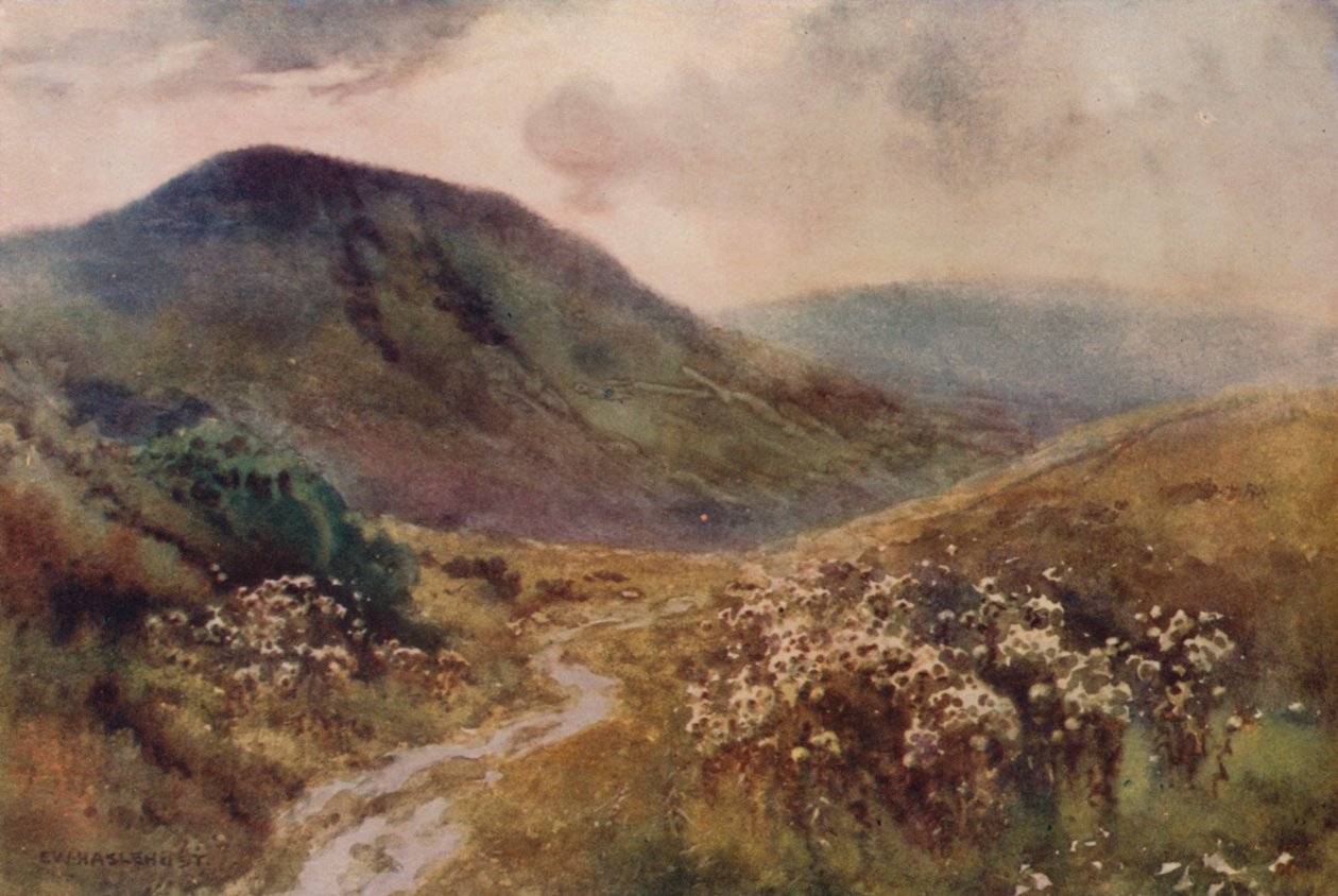 Mam Tor (kolor lito) autorstwa Ernest William Haslehust