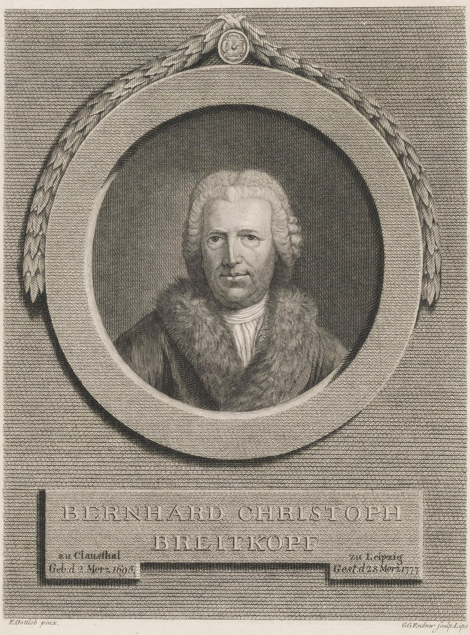 Bernhard Christoph Breitkopf autorstwa Ernst Gottlob