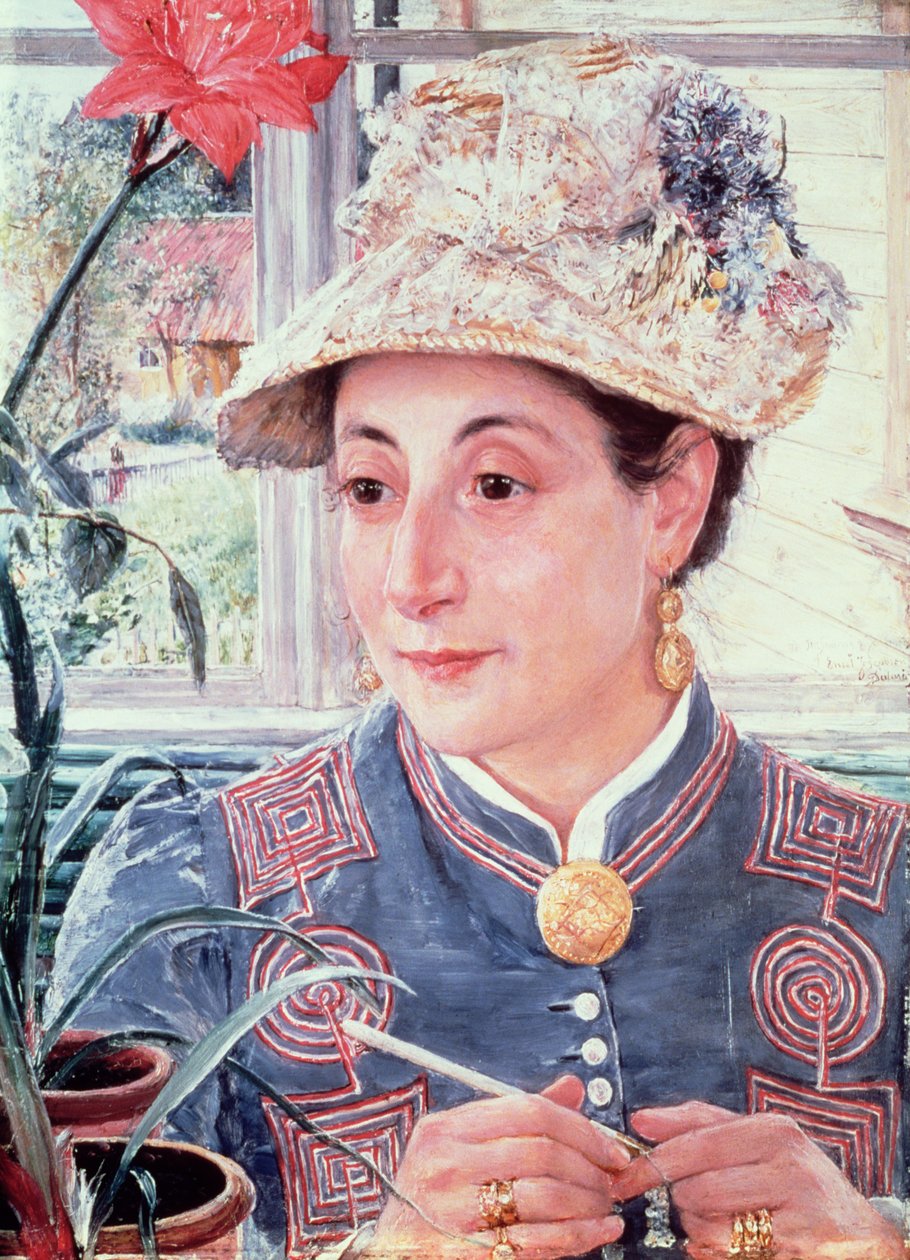 Jeanette Rubenson, 1883 r. autorstwa Ernst Josephson
