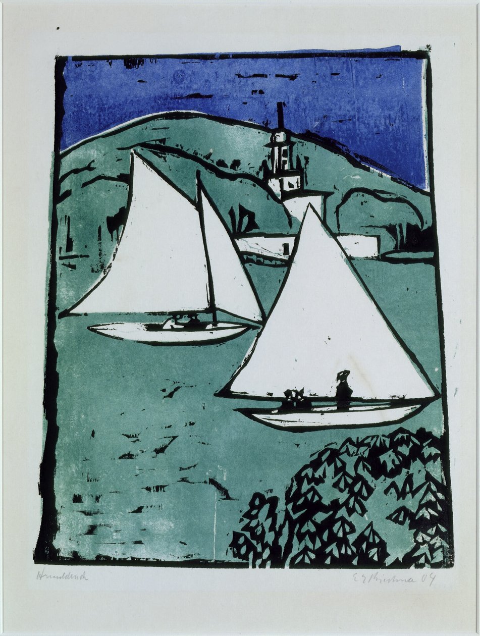 Jezioro Mueggel autorstwa Ernst Ludwig Kirchner