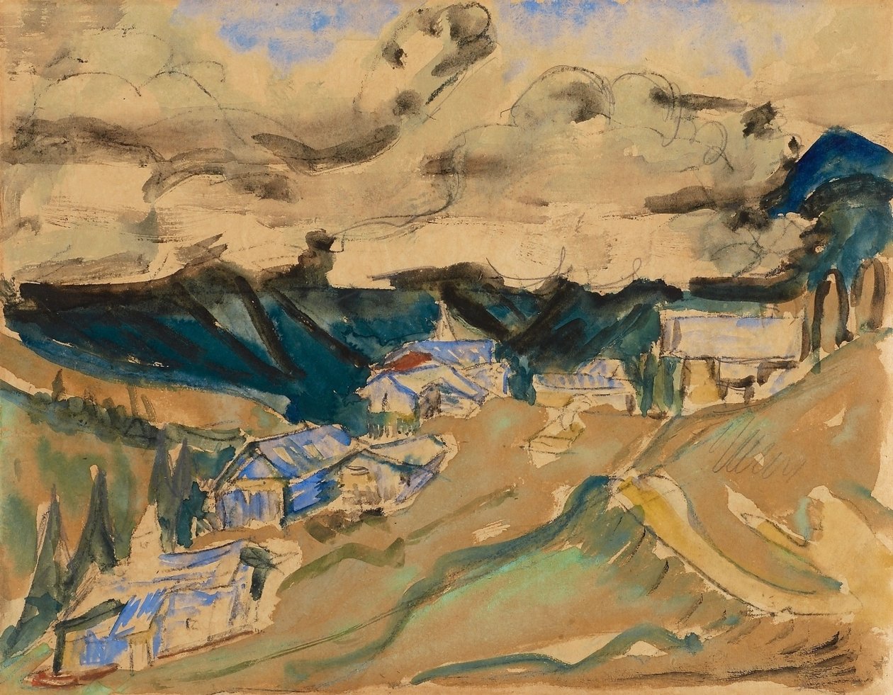 Alpejski krajobraz autorstwa Ernst Ludwig Kirchner
