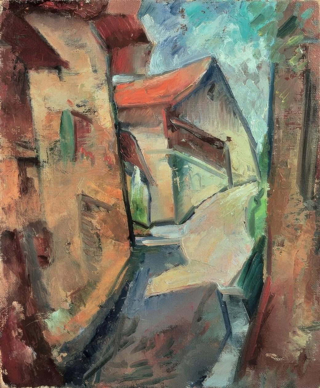 wieś autorstwa Ernst Ludwig Kirchner