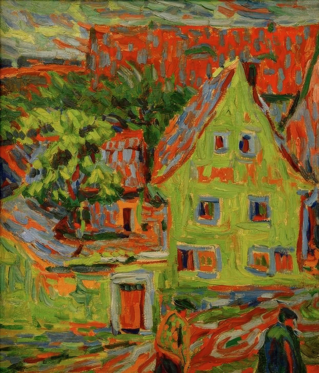 Zielony dom autorstwa Ernst Ludwig Kirchner