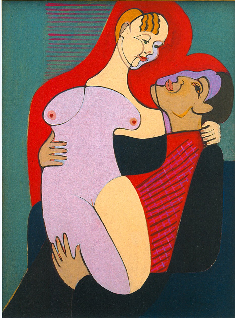 Wielcy kochankowie autorstwa Ernst Ludwig Kirchner