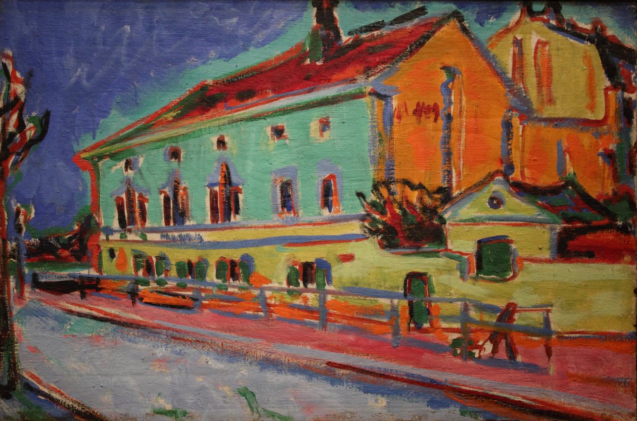 Domy w Dreźnie autorstwa Ernst Ludwig Kirchner