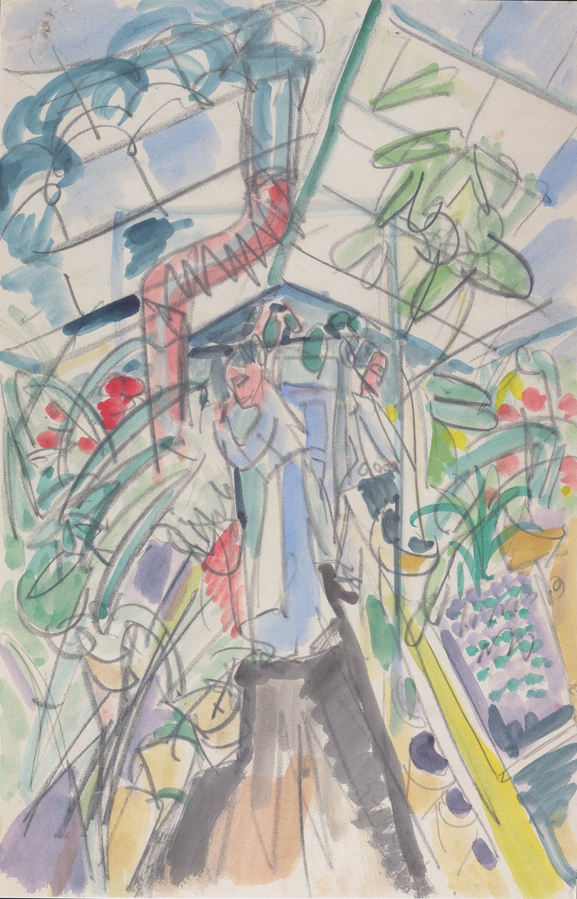W szklarni autorstwa Ernst Ludwig Kirchner