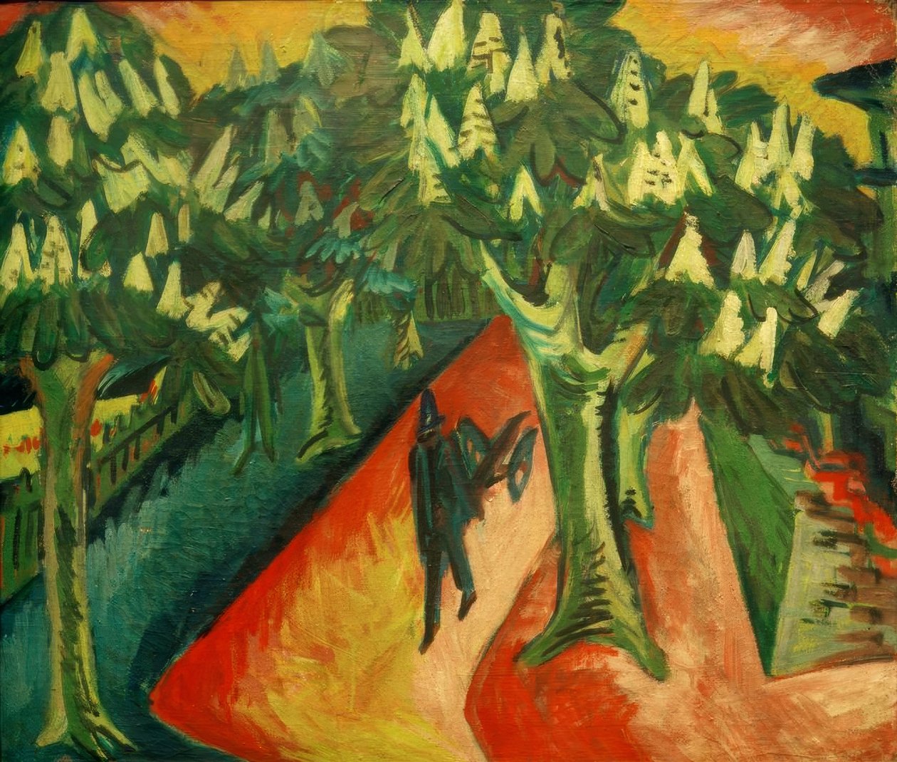 Aleja Kasztanowa autorstwa Ernst Ludwig Kirchner