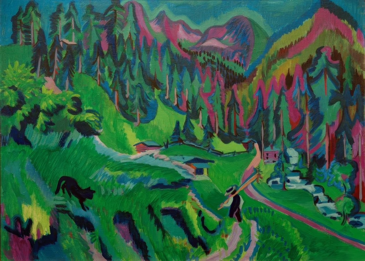 Krajobraz Doliny Sertig autorstwa Ernst Ludwig Kirchner