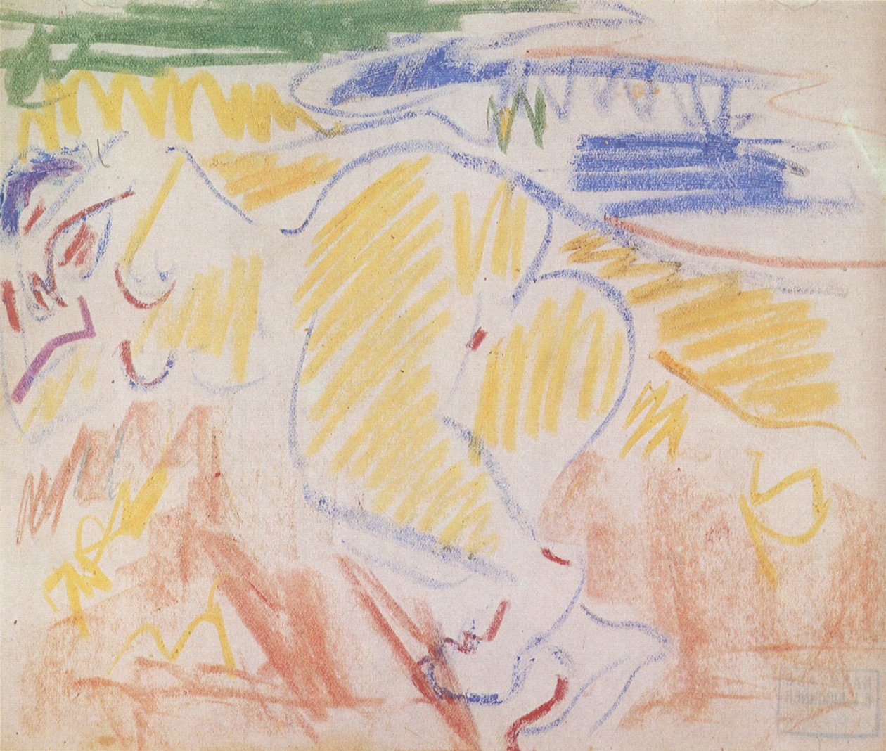 Akt kłamstwa autorstwa Ernst Ludwig Kirchner