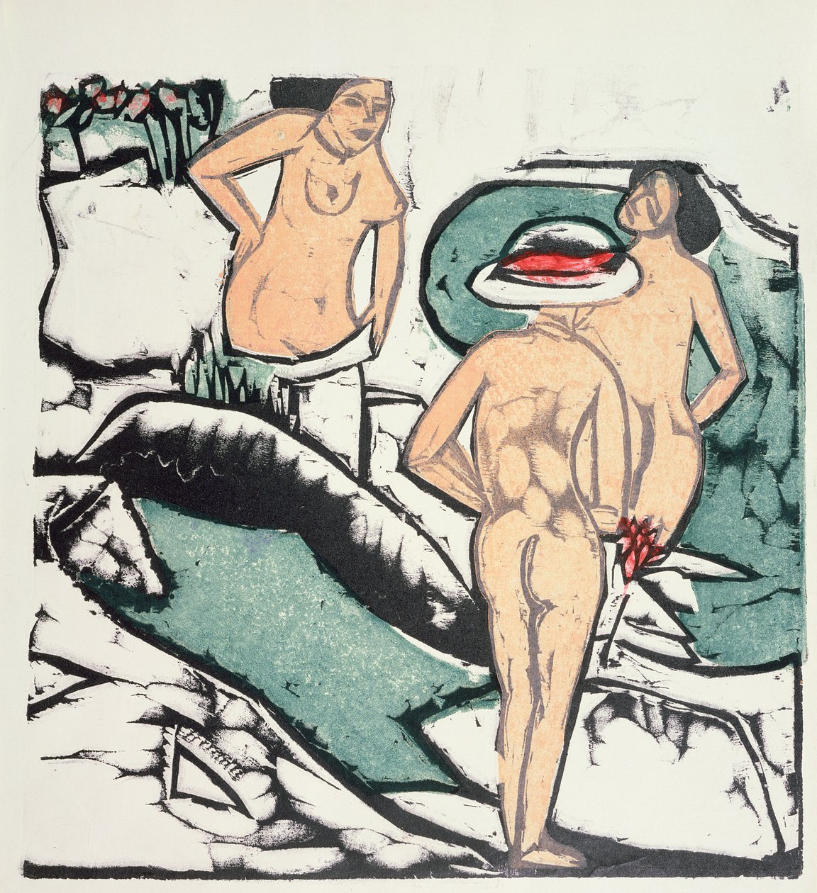Nagie kobiety autorstwa Ernst Ludwig Kirchner