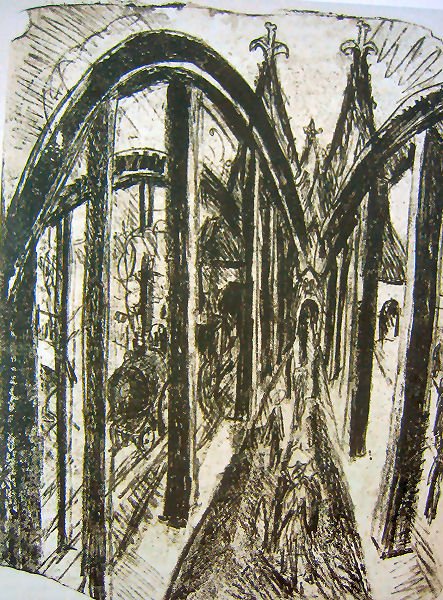 Most nad Renem w Kolonii autorstwa Ernst Ludwig Kirchner