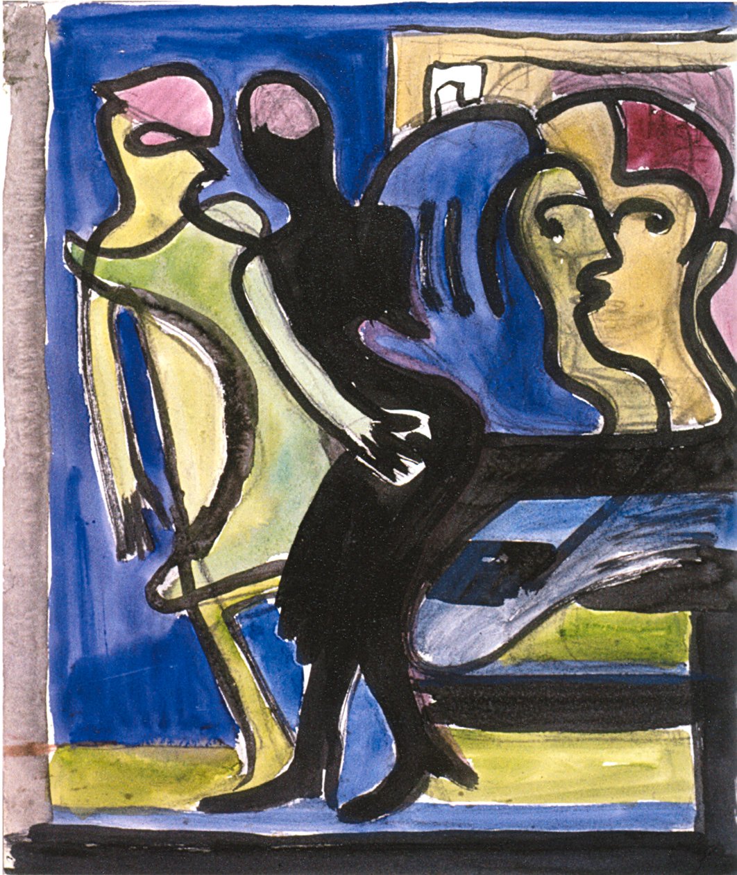 Scena uliczna autorstwa Ernst Ludwig Kirchner