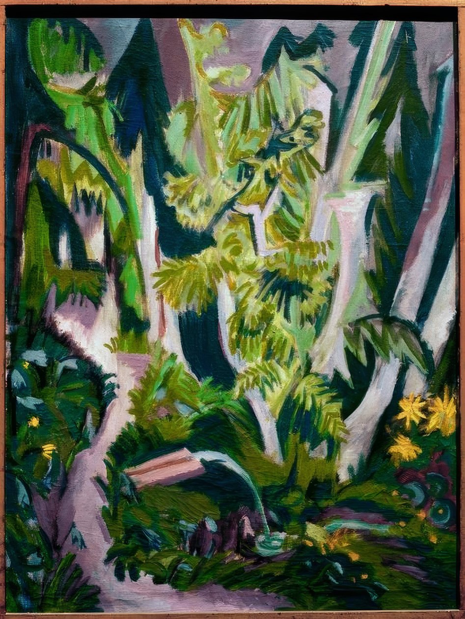 Waldinneres autorstwa Ernst Ludwig Kirchner