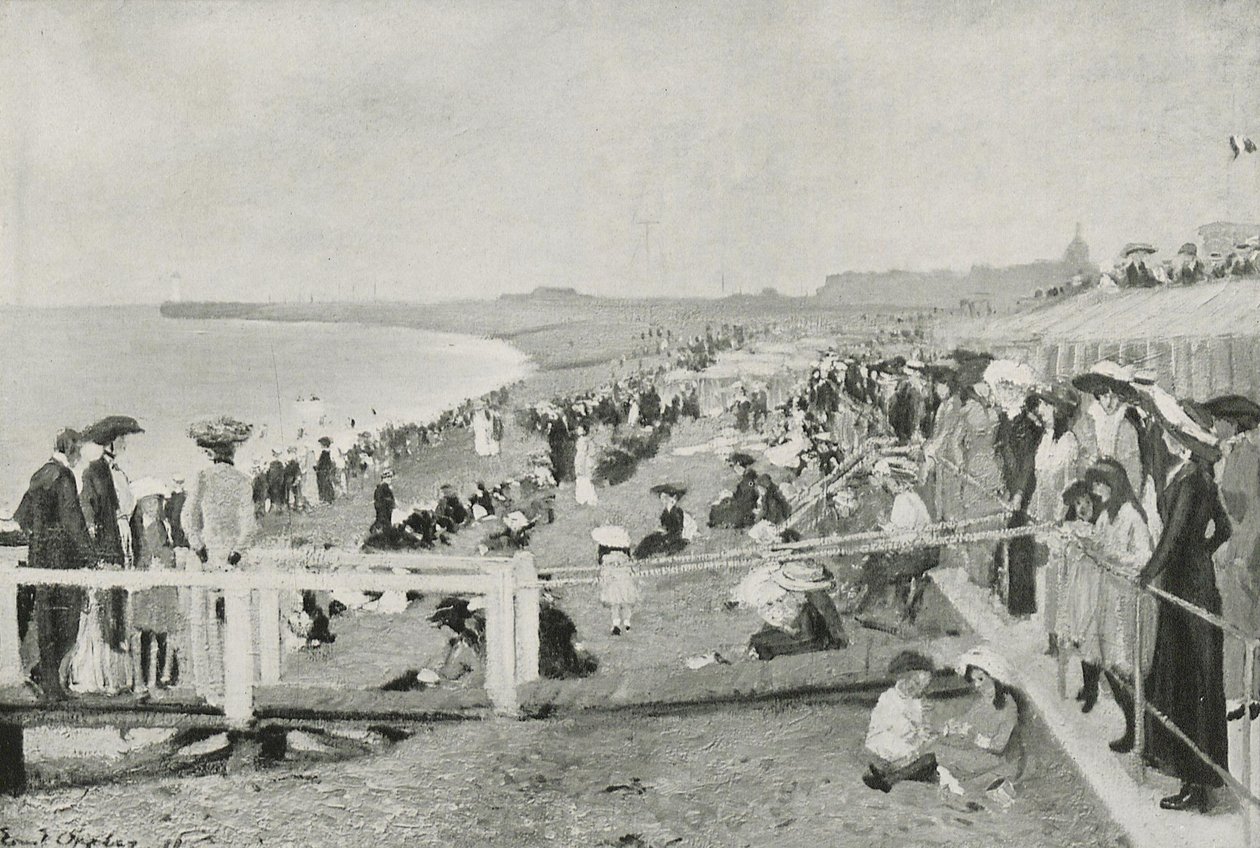 Strandleben w Dieppe autorstwa Ernst Oppler