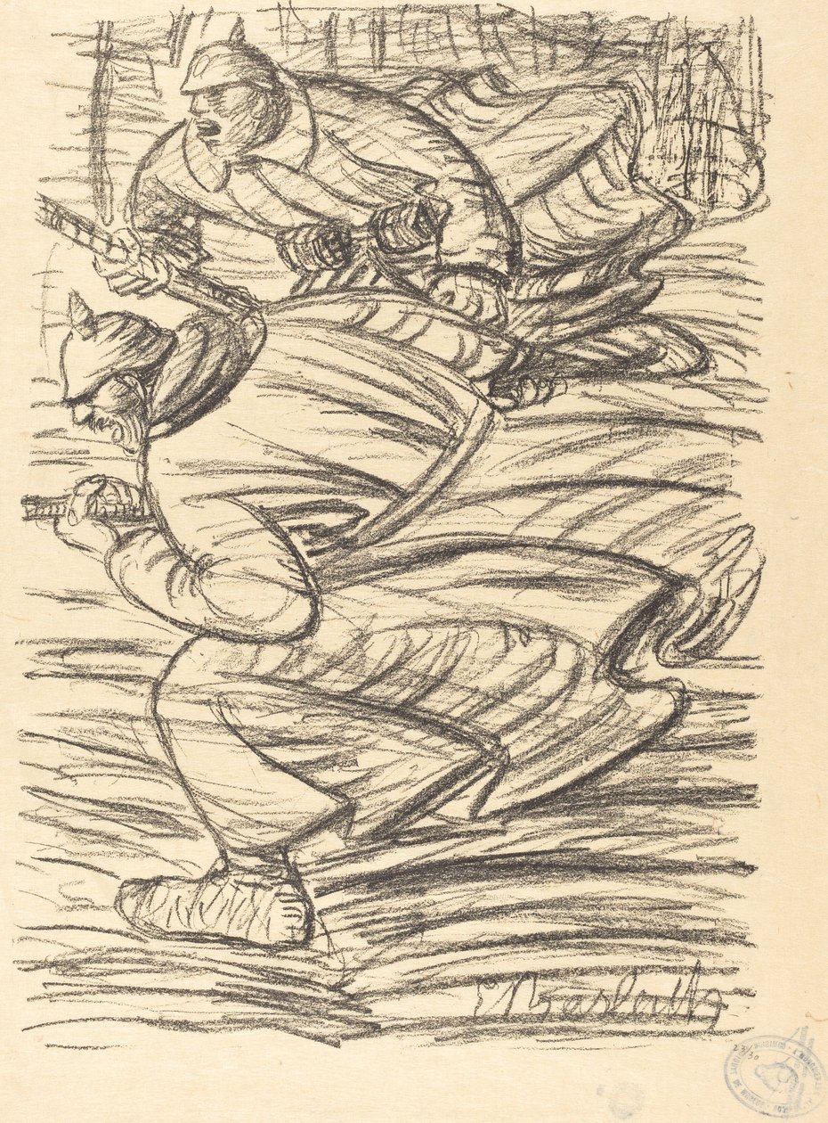 Atak autorstwa Ernst Barlach