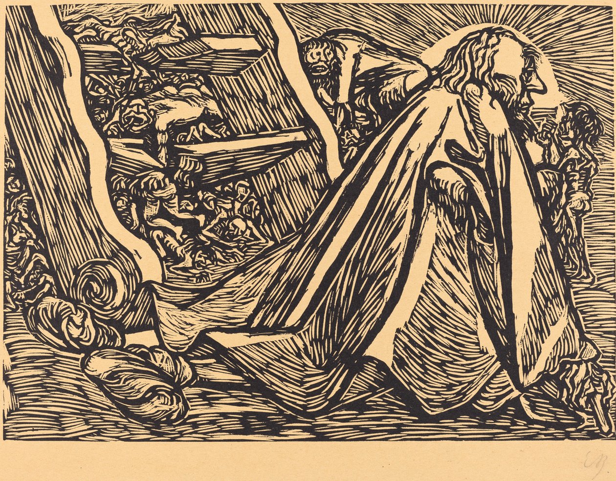 Boski żebrak, 1921. autorstwa Ernst Barlach