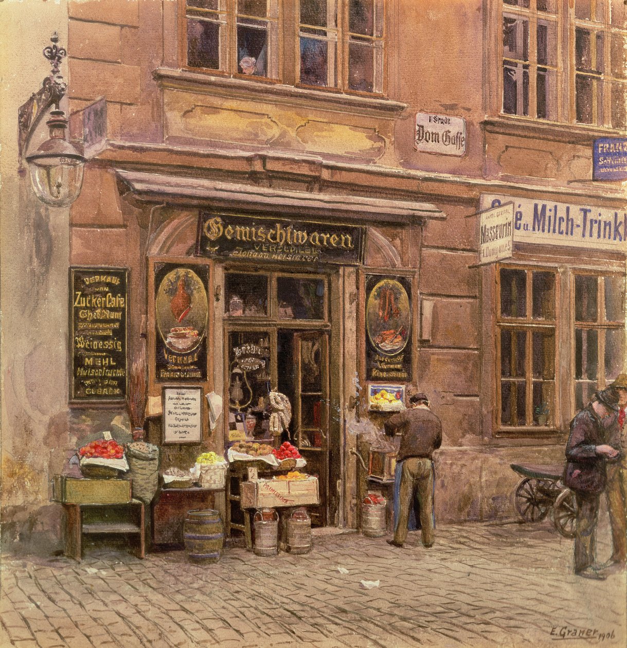 Sklep wielobranżowy, Wiedeń, 1906 autorstwa Ernst Graner