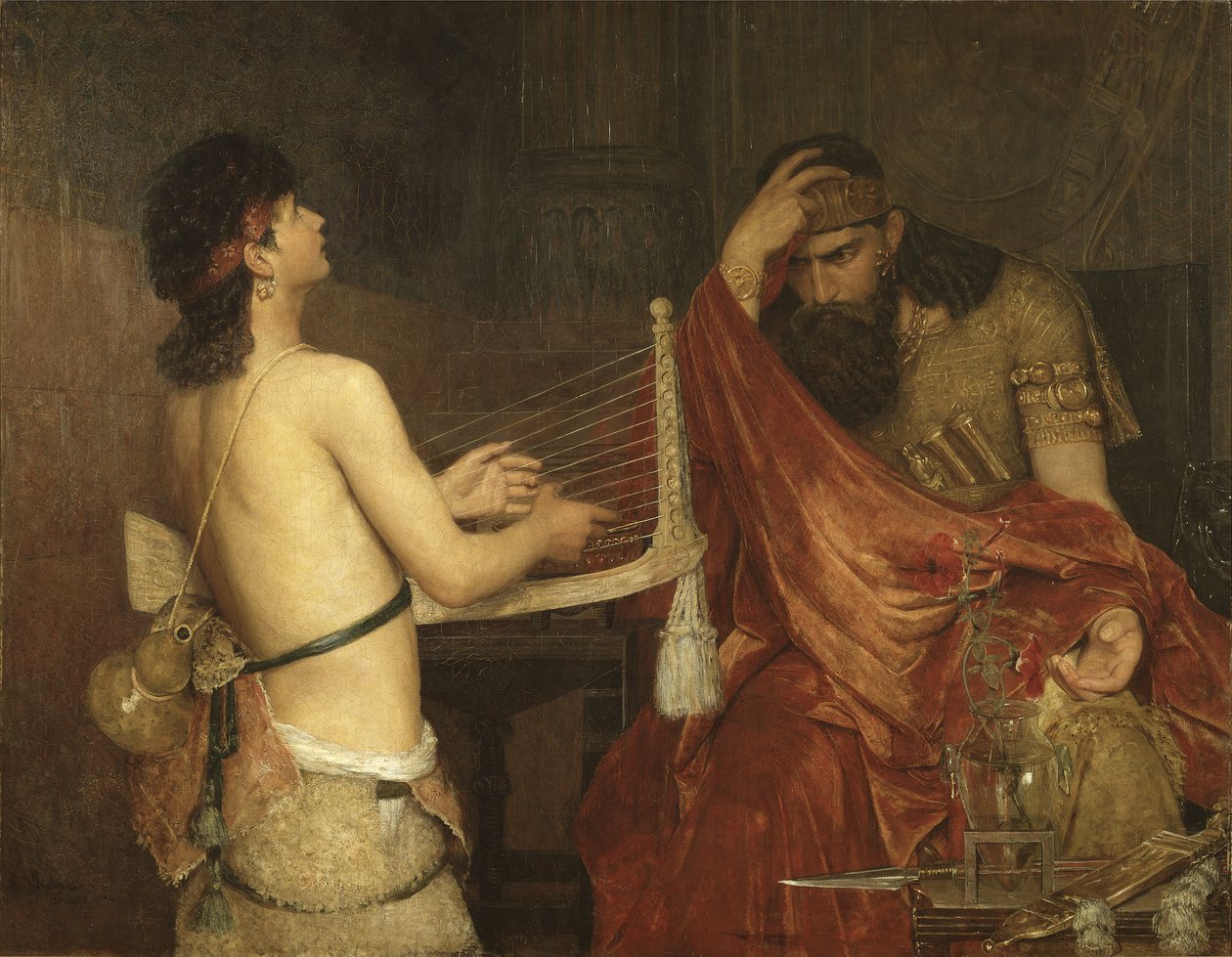 Dawid i Saul, 1878 autorstwa Ernst Josephson