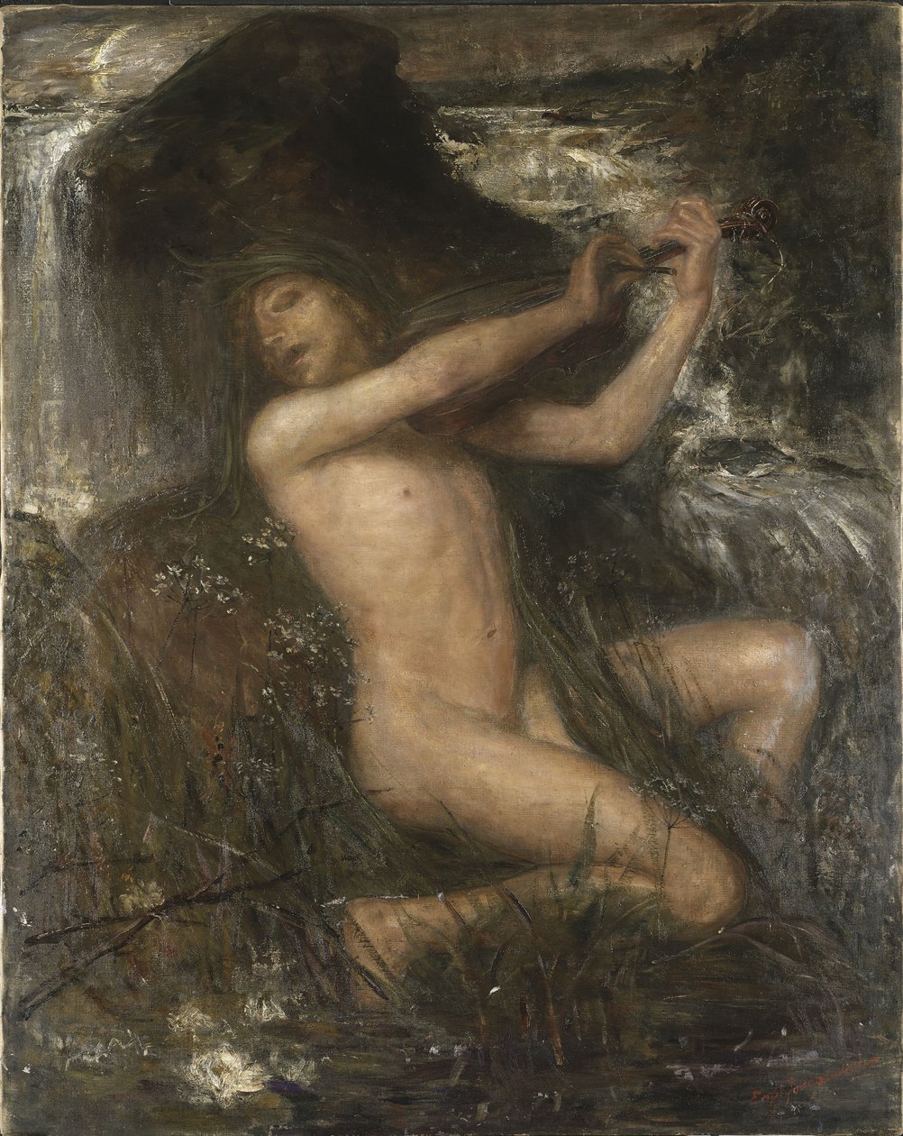 Szyja Näcken, 1882 autorstwa Ernst Josephson