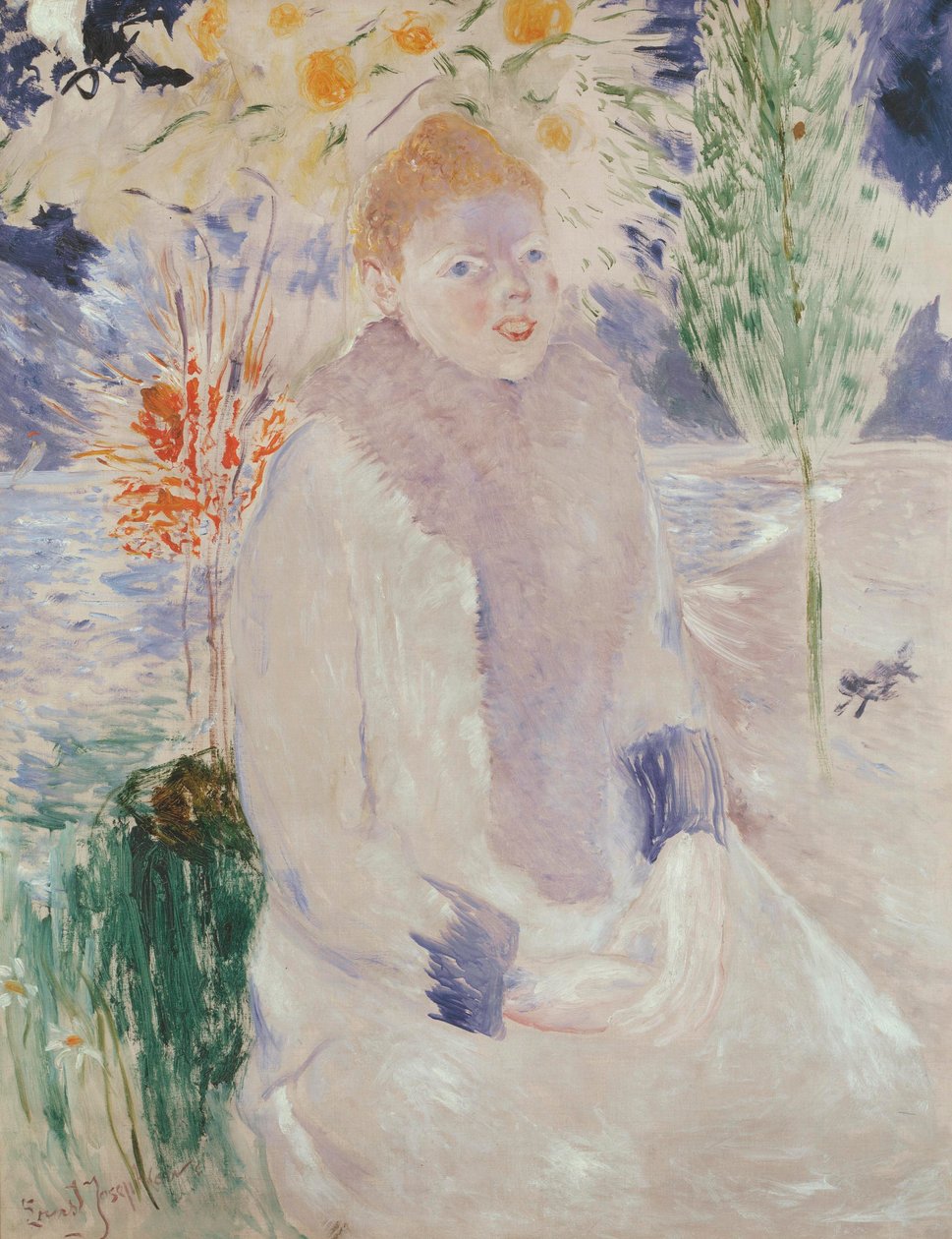 Portret damy, ok. 1890-1900 autorstwa Ernst Josephson