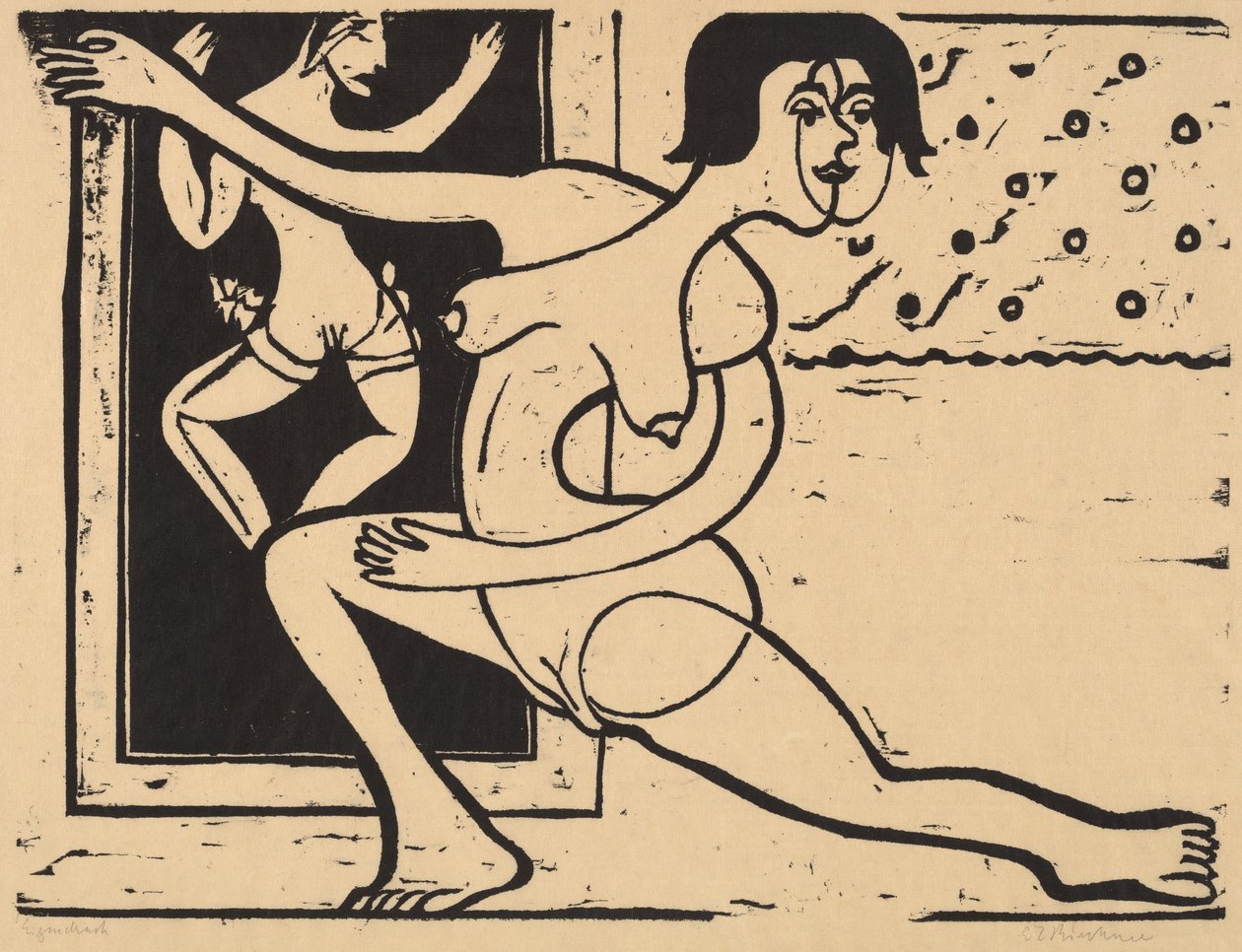 Ćwiczenie tancerza, 1934. autorstwa Ernst Ludwig Kirchner