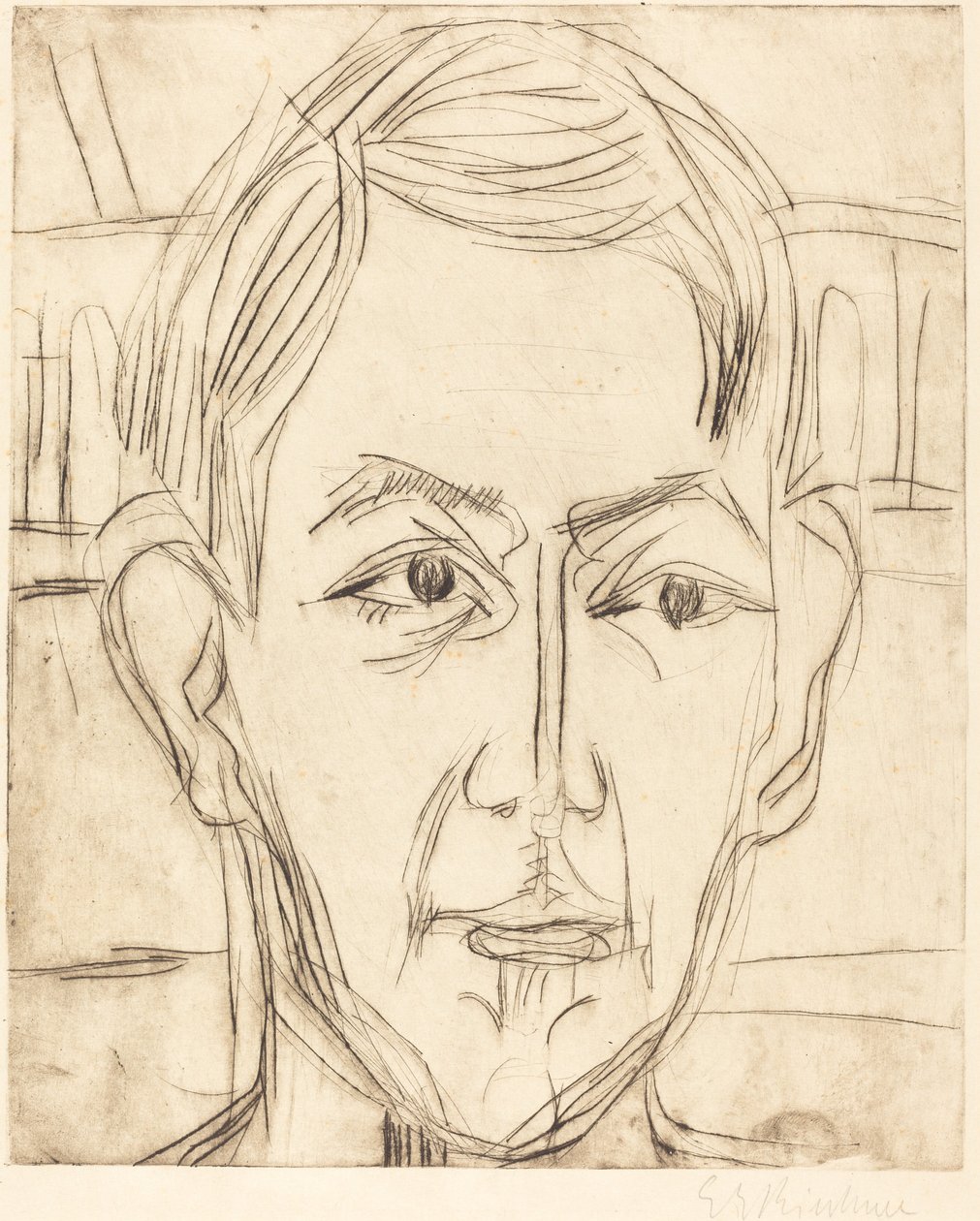 Dr Hans Bütow, 1925. autorstwa Ernst Ludwig Kirchner