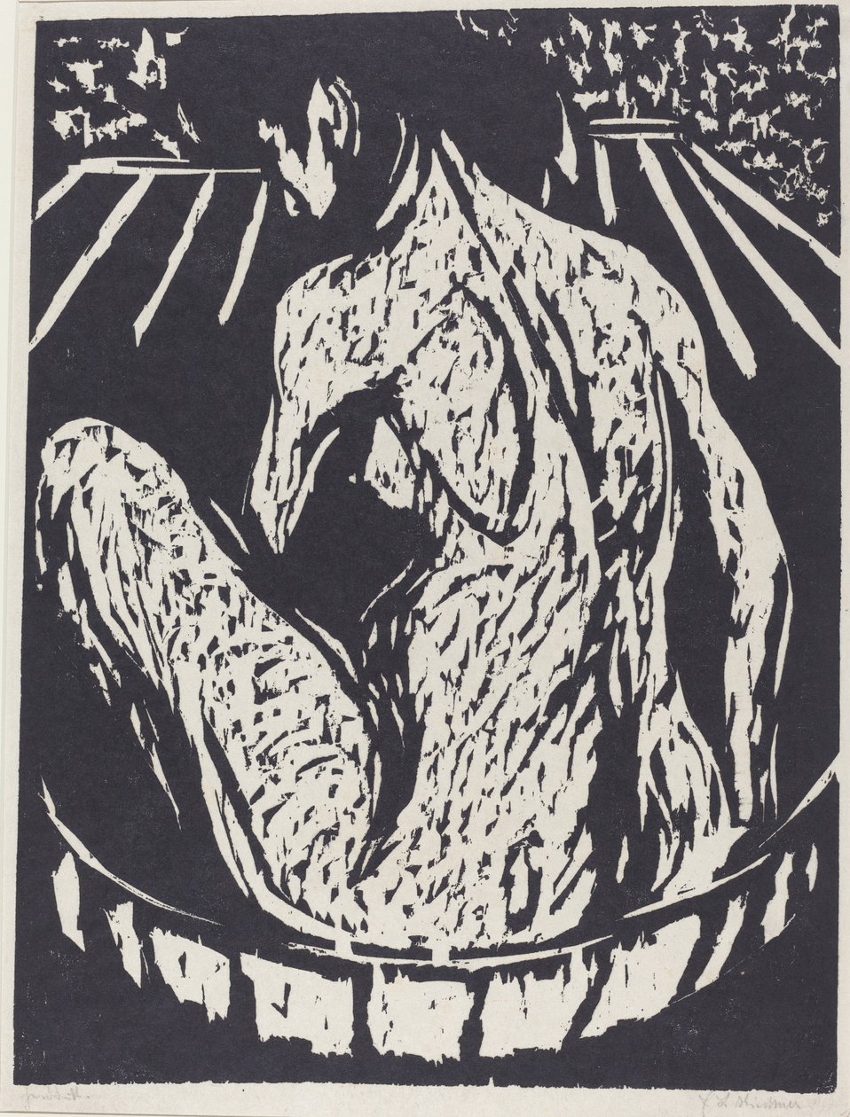 Akt kobiecy, 1908. autorstwa Ernst Ludwig Kirchner