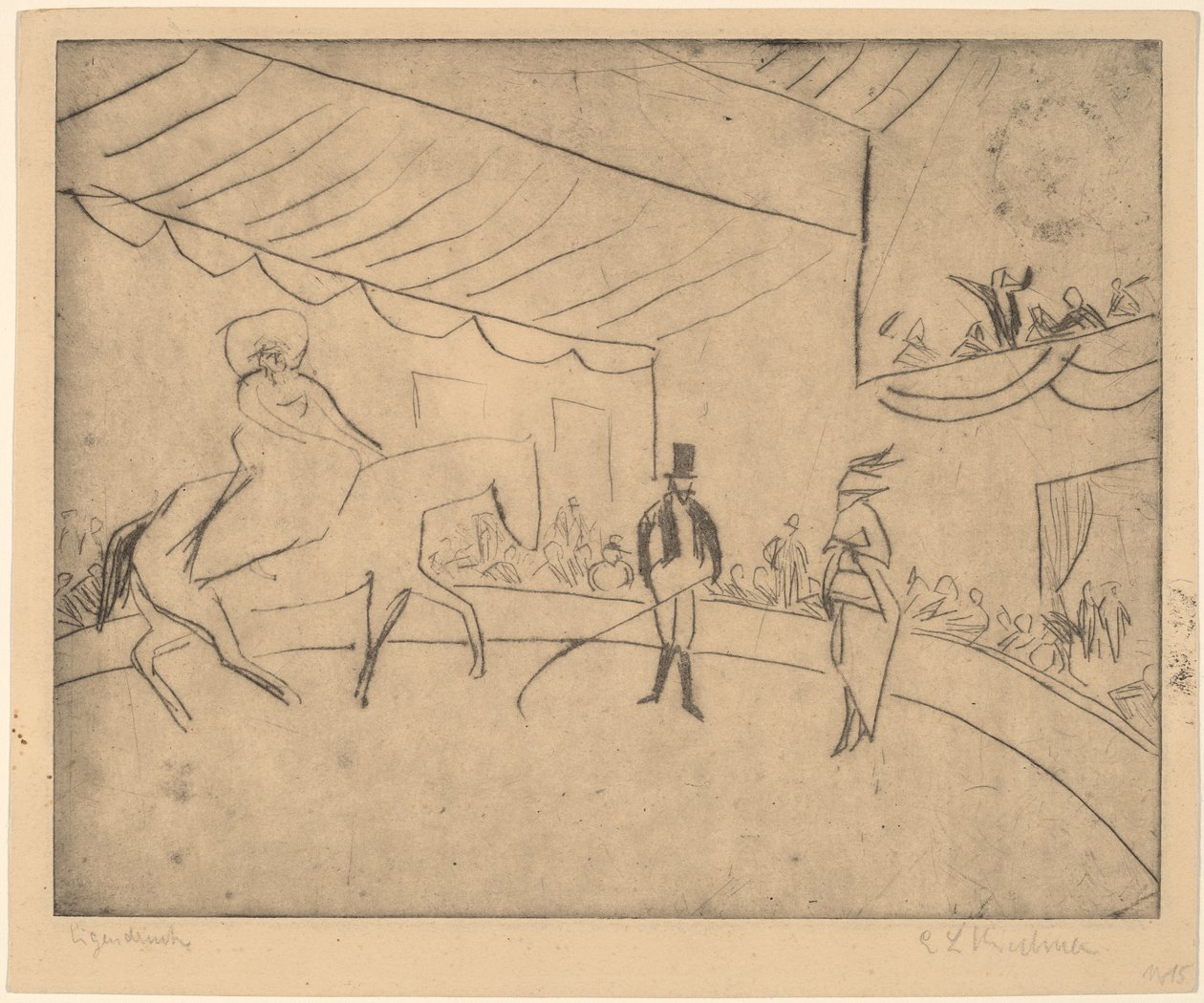 Hipodrom, 1910. autorstwa Ernst Ludwig Kirchner