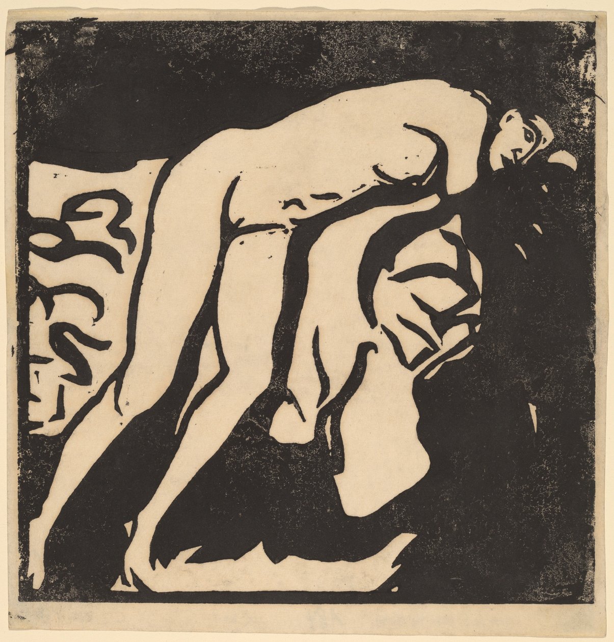 Naga dziewczyna, 1906. autorstwa Ernst Ludwig Kirchner