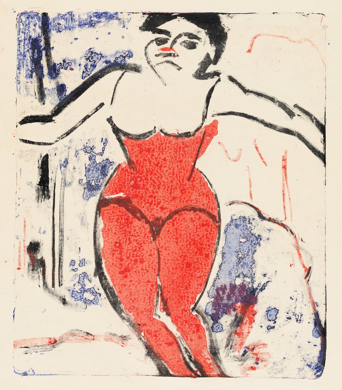 Performer Ukłony, 1909. autorstwa Ernst Ludwig Kirchner