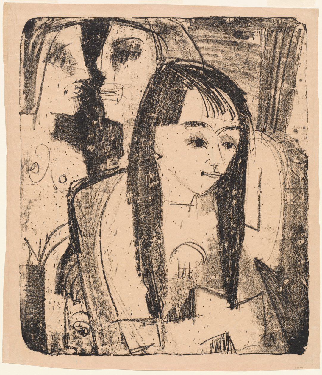 Portret dziewczynki, 1921. autorstwa Ernst Ludwig Kirchner