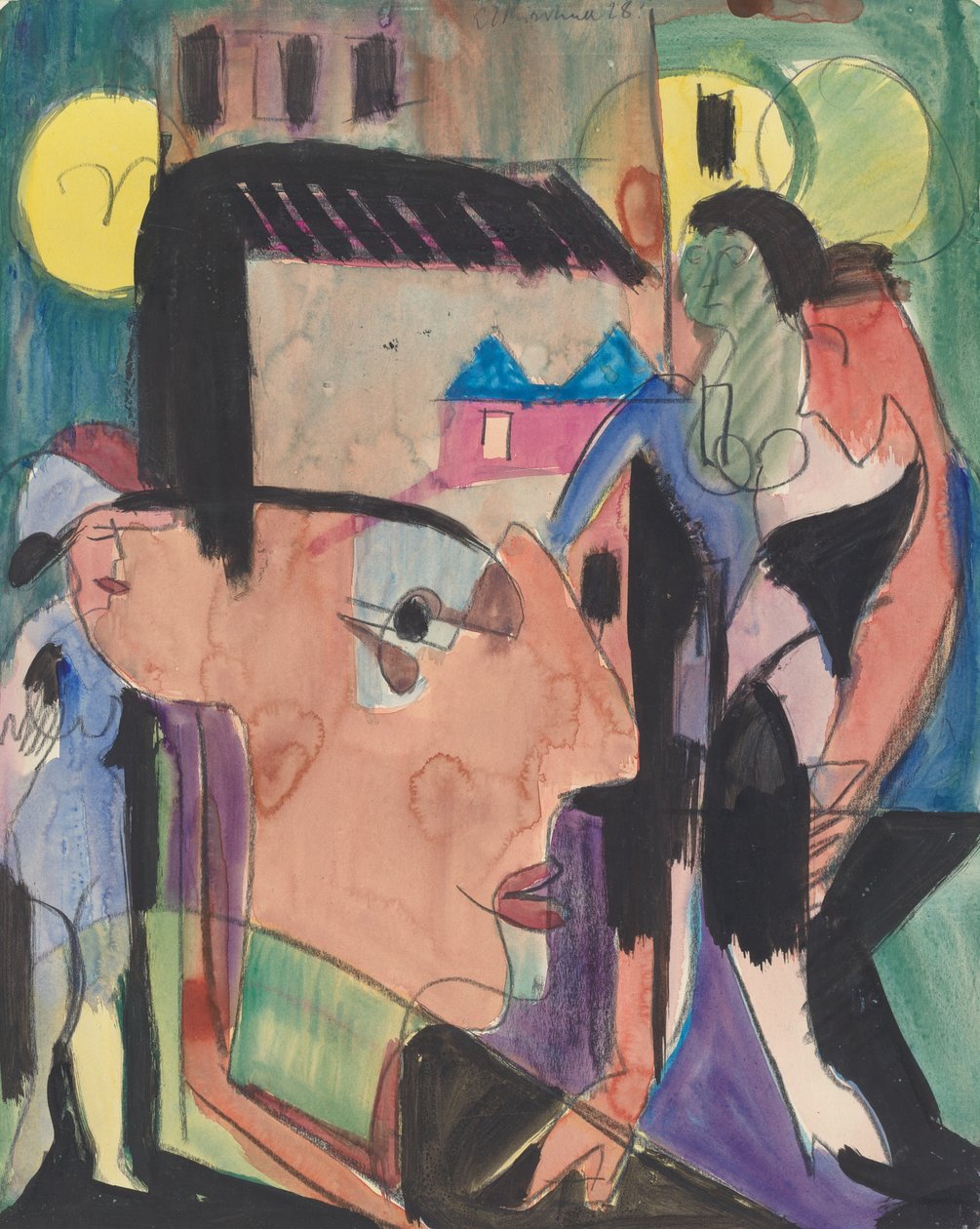 Autoportret, 1928. autorstwa Ernst Ludwig Kirchner