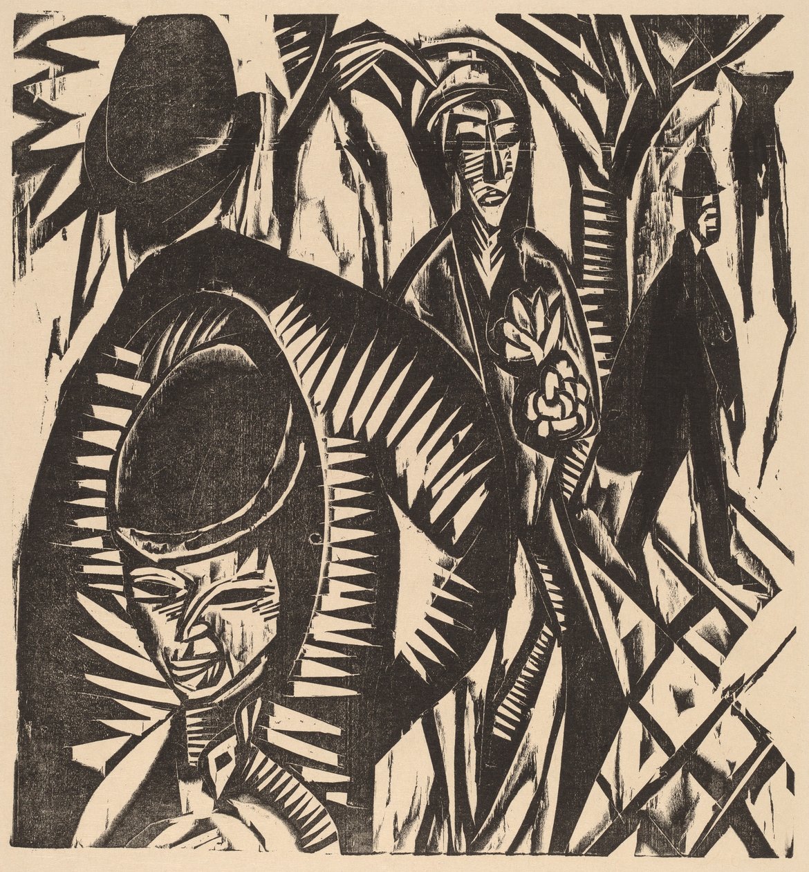 Scena uliczna po deszczu, 1914. autorstwa Ernst Ludwig Kirchner
