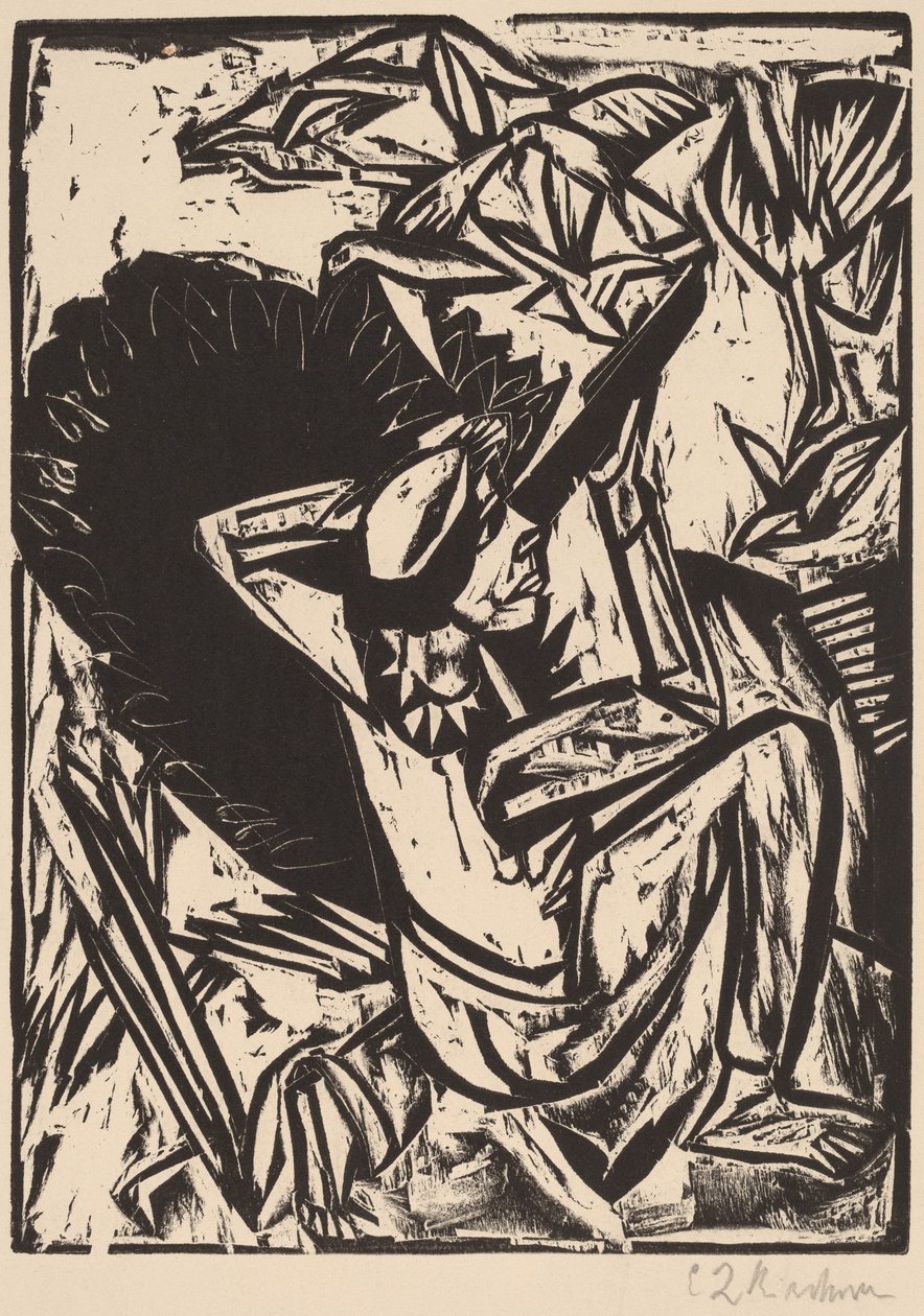 Łowca mew, 1913. autorstwa Ernst Ludwig Kirchner