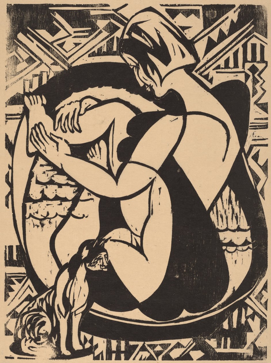 Kobieta w wannie, 1936. autorstwa Ernst Ludwig Kirchner