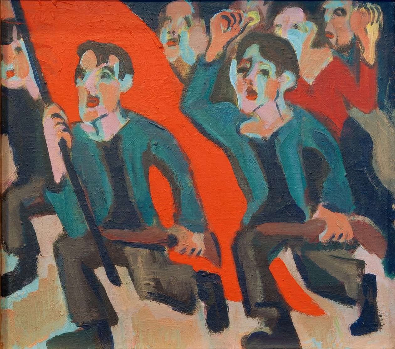 1. Rewolucja Mai autorstwa Ernst Ludwig Kirchner