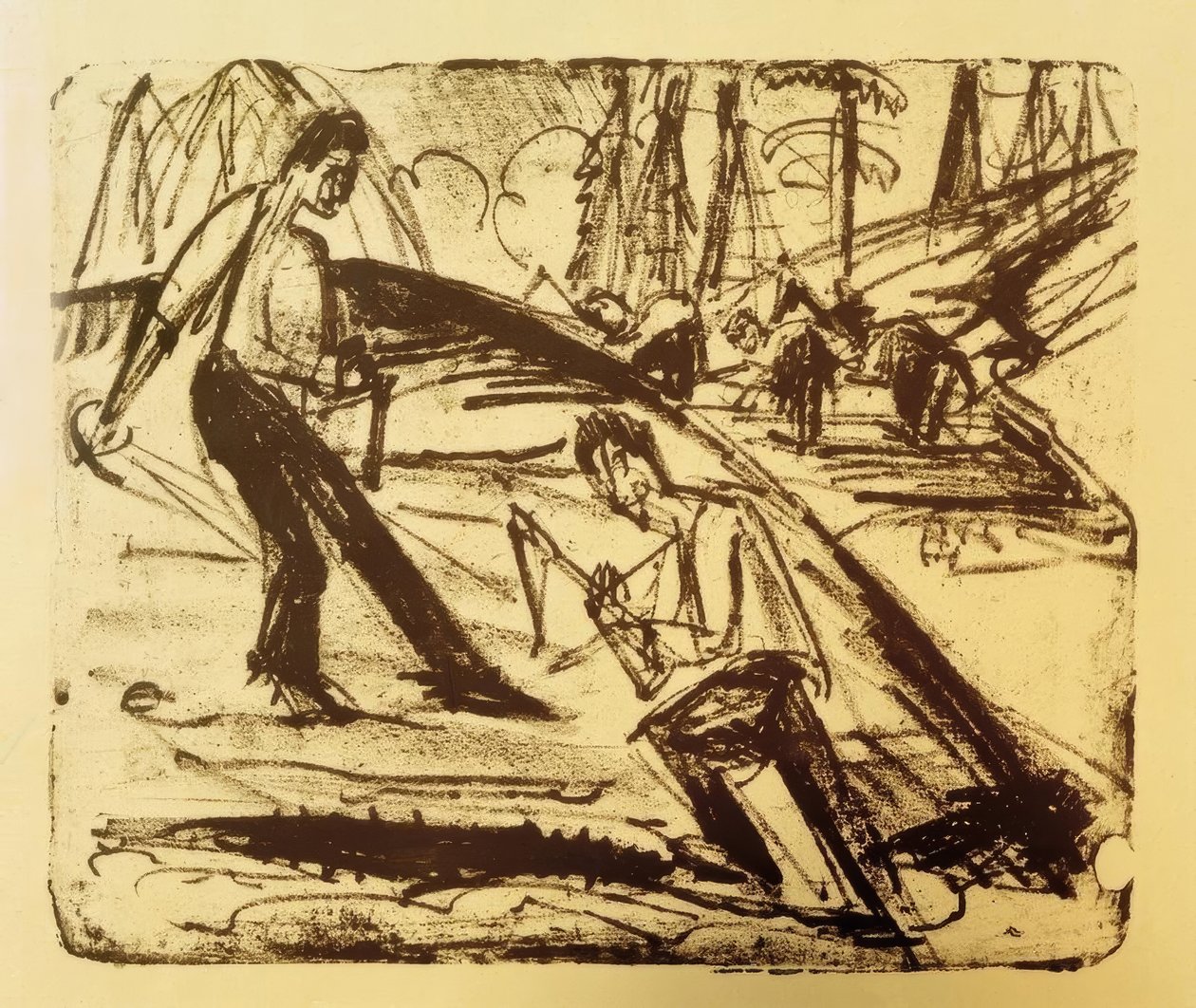 Wiosenna praca autorstwa Ernst Ludwig Kirchner
