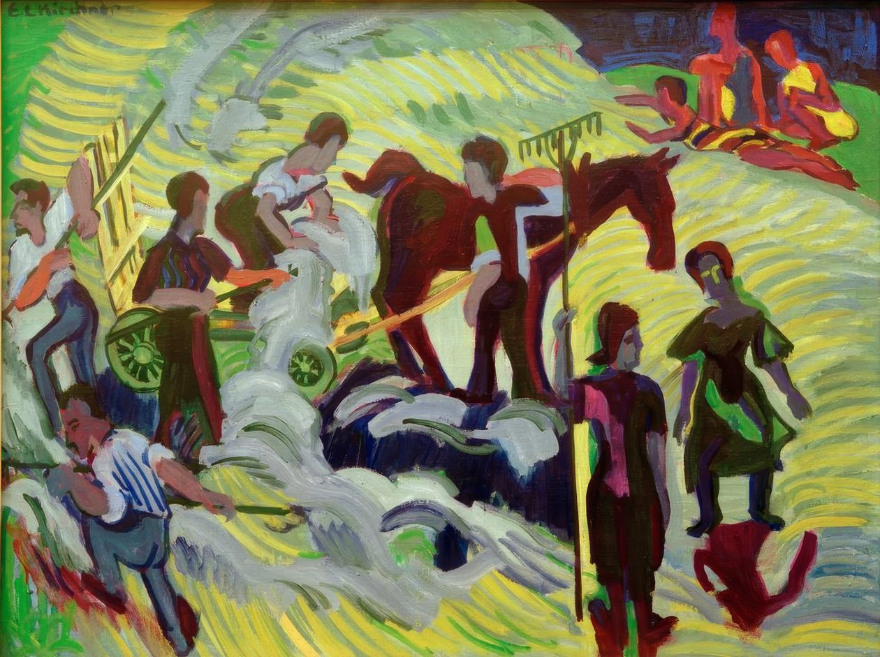 Sianokosy autorstwa Ernst Ludwig Kirchner