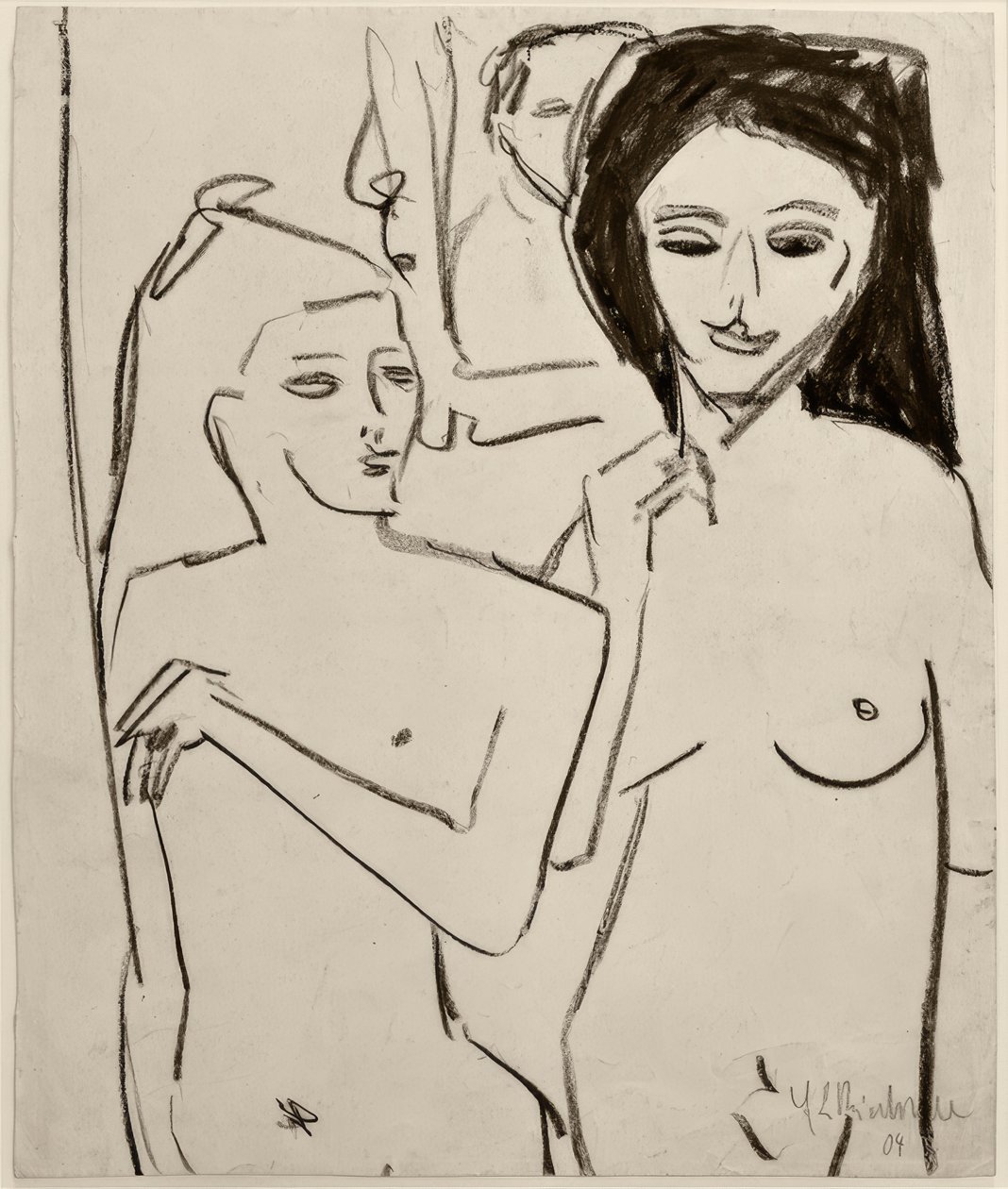 Bez tytułu (dwie nagie dziewczyny) autorstwa Ernst Ludwig Kirchner